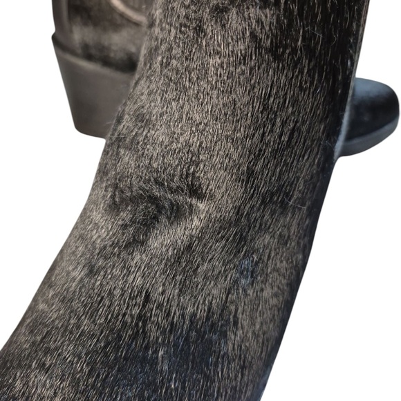 UGG Camden Cow Hide Black Boots - Picture 6 of 8